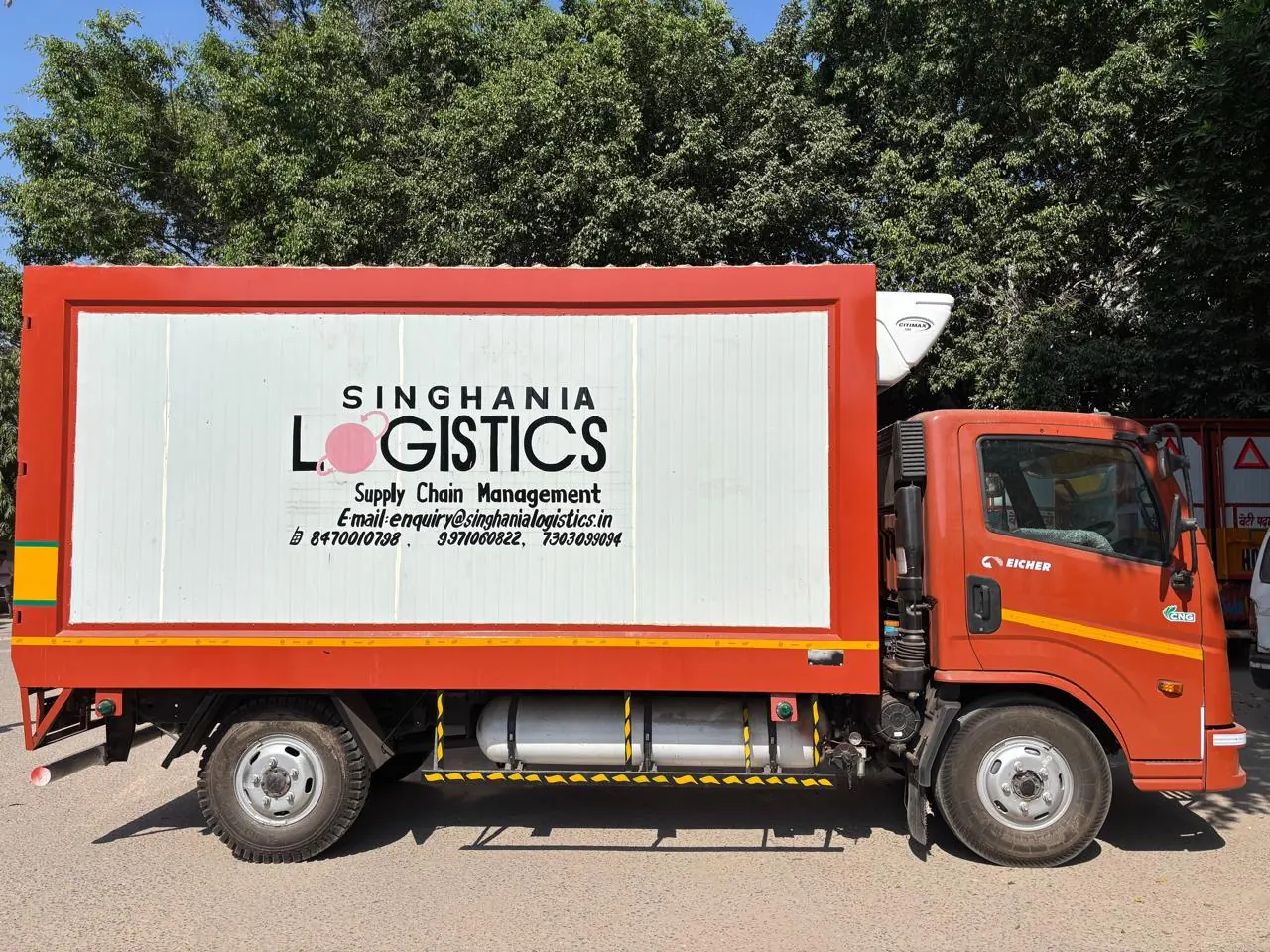 Singhania Logistics refrigerated transport approach